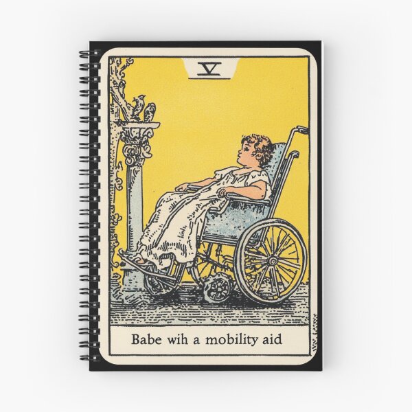 Item preview,  Babe with a mobility aid Wheel chair tarot card designed and sold by MendaciousMina.