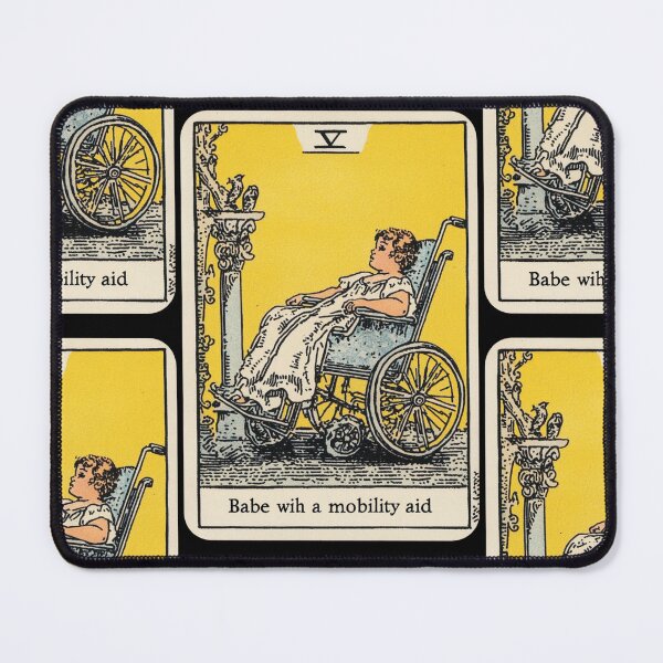 Item preview,  Babe with a mobility aid Wheel chair tarot card designed and sold by MendaciousMina.
