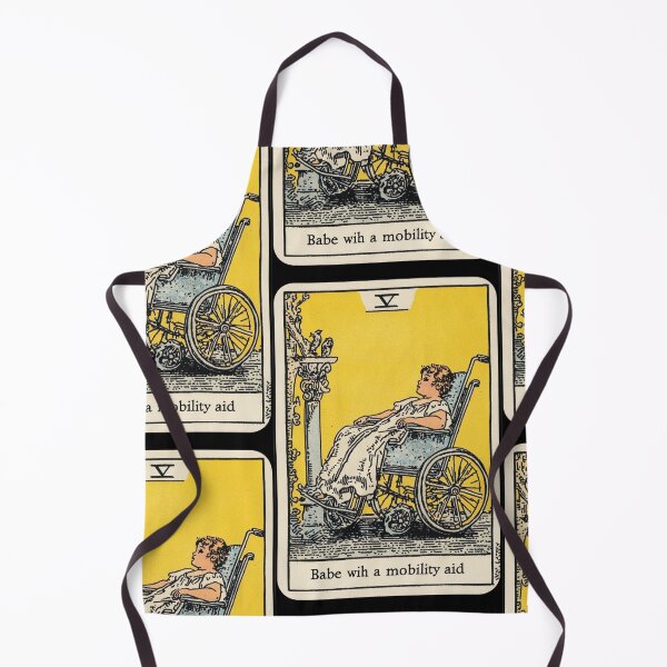 Item preview, Babe with a mobility aid Wheel chair tarot card designed and sold by MendaciousMina.