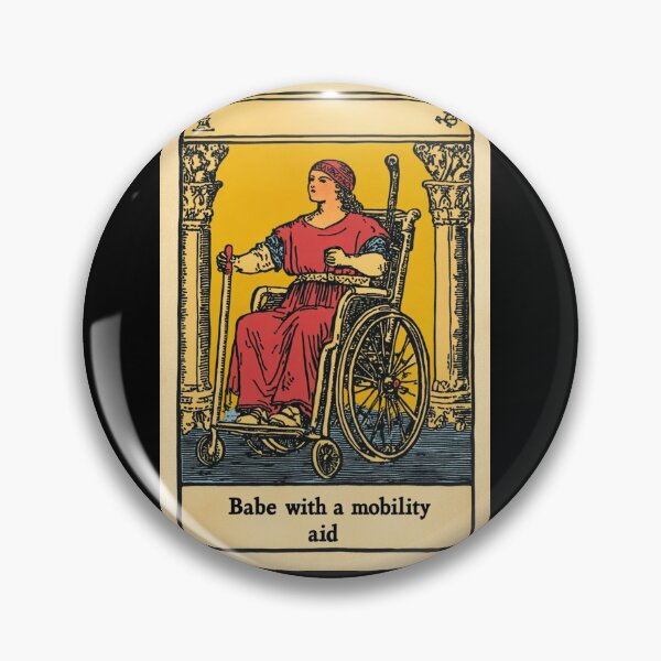 Item preview,  Babe with a mobility aid Wheel chair tarot card designed and sold by MendaciousMina.