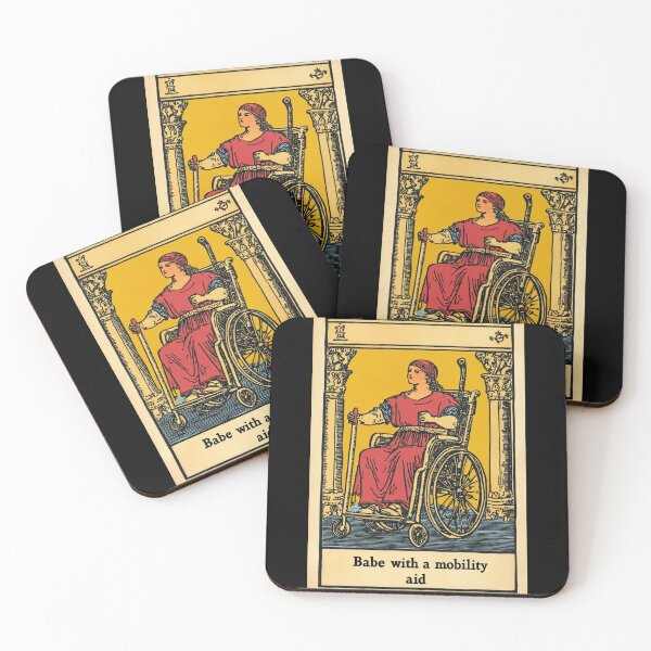 Item preview,  Babe with a mobility aid Wheel chair tarot card designed and sold by MendaciousMina.