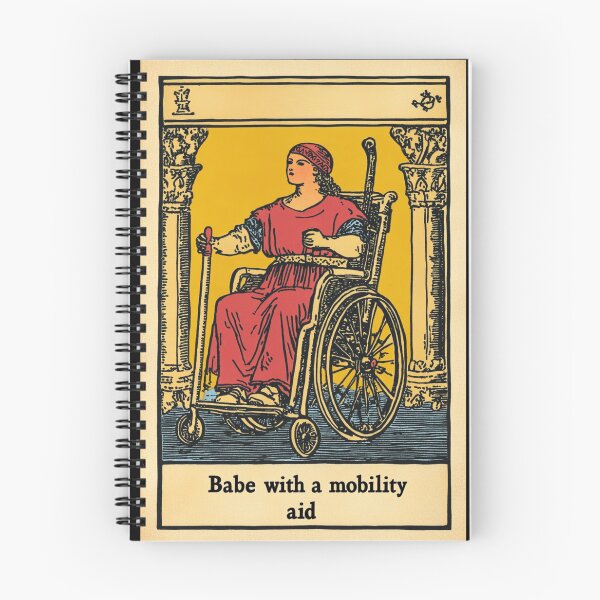 Item preview,  Babe with a mobility aid Wheel chair tarot card designed and sold by MendaciousMina.