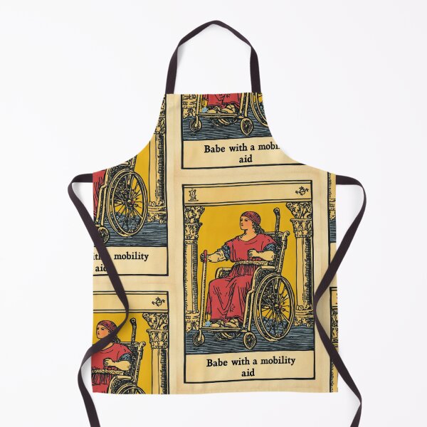 Item preview, Babe with a mobility aid Wheel chair tarot card designed and sold by MendaciousMina.
