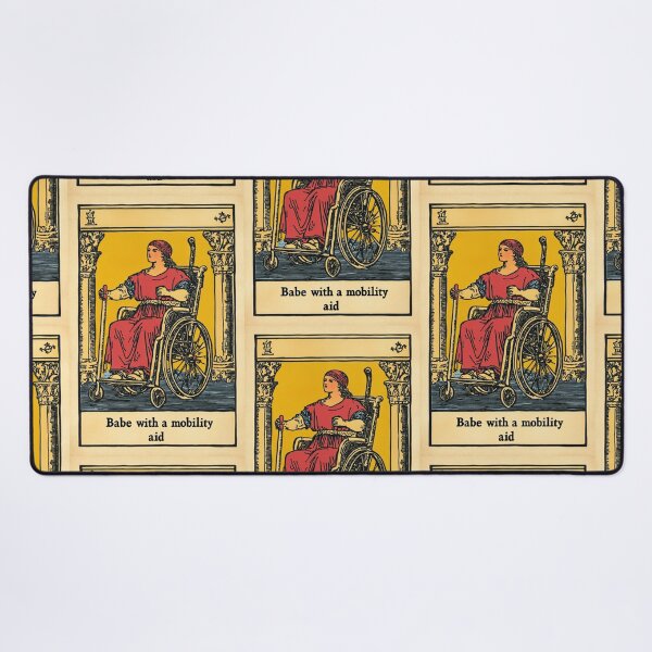Item preview, Babe with a mobility aid Wheel chair tarot card designed and sold by MendaciousMina.