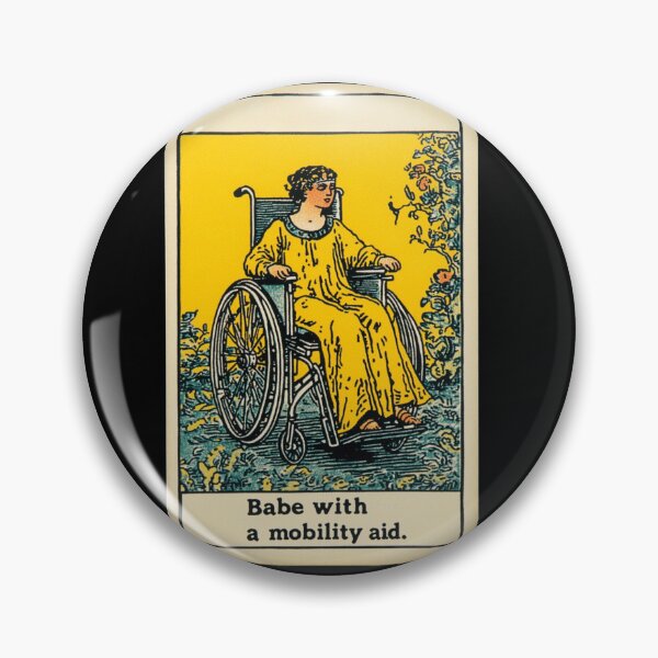 Item preview,  Babe with a mobility aid Wheel chair tarot card designed and sold by MendaciousMina.