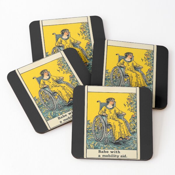 Item preview,  Babe with a mobility aid Wheel chair tarot card designed and sold by MendaciousMina.