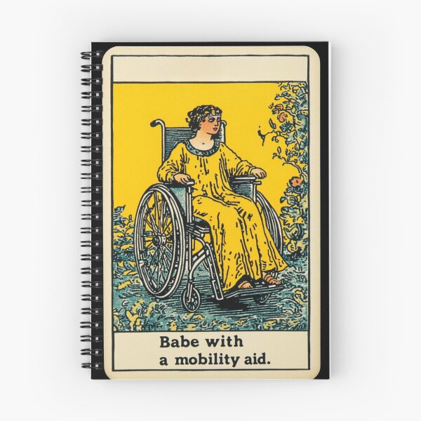 Item preview,  Babe with a mobility aid Wheel chair tarot card designed and sold by MendaciousMina.