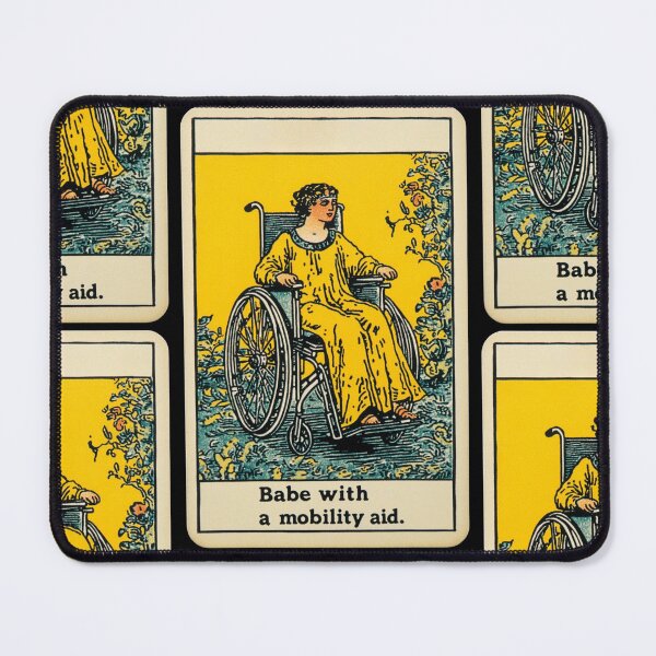 Item preview,  Babe with a mobility aid Wheel chair tarot card designed and sold by MendaciousMina.