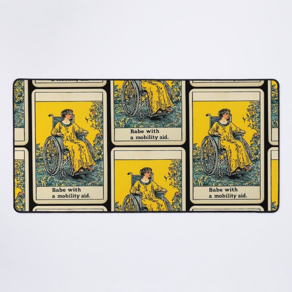 Item preview, Babe with a mobility aid Wheel chair tarot card designed and sold by MendaciousMina.