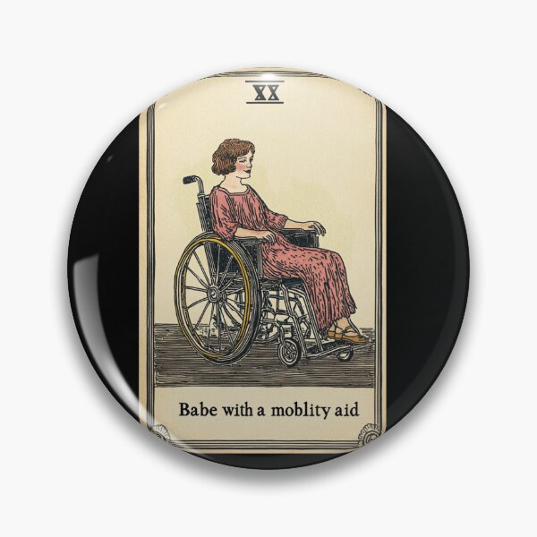 Item preview,  Babe with a mobility aid Wheel chair tarot card designed and sold by MendaciousMina.