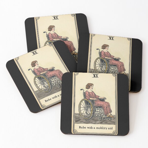Item preview,  Babe with a mobility aid Wheel chair tarot card designed and sold by MendaciousMina.