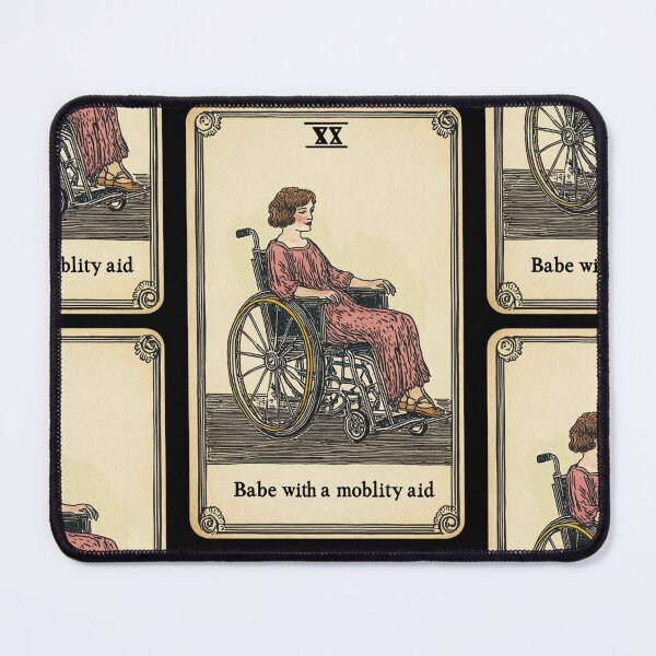 Item preview, Babe with a mobility aid Wheel chair tarot card designed and sold by MendaciousMina.