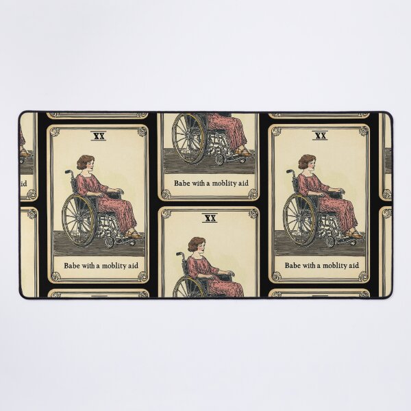 Item preview, Babe with a mobility aid Wheel chair tarot card designed and sold by MendaciousMina.