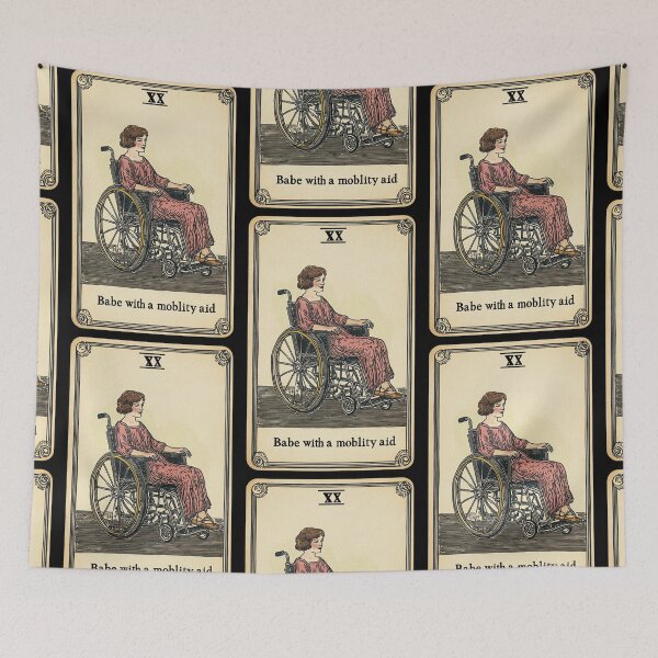Item preview,  Babe with a mobility aid Wheel chair tarot card designed and sold by MendaciousMina.