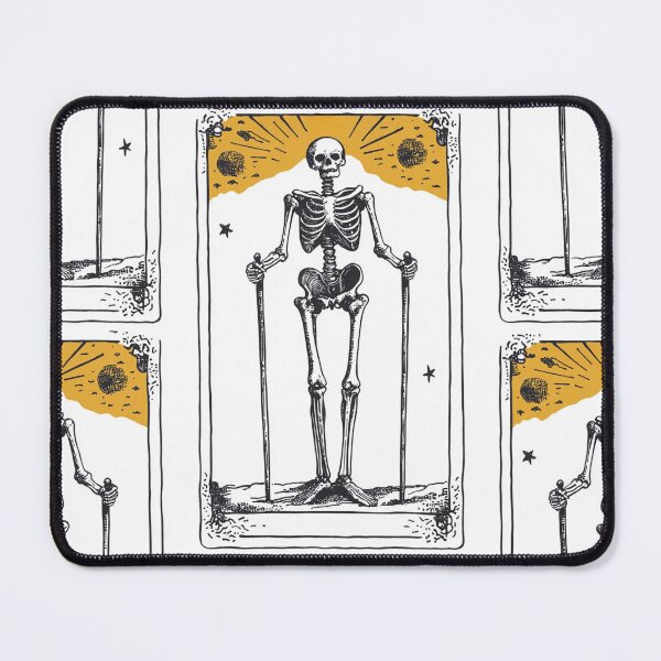 Item preview, Skeleton with walking sticks tarot card designed and sold by MendaciousMina.
