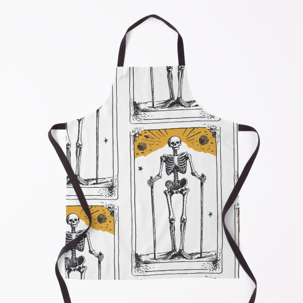 Item preview, Skeleton with walking sticks tarot card designed and sold by MendaciousMina.