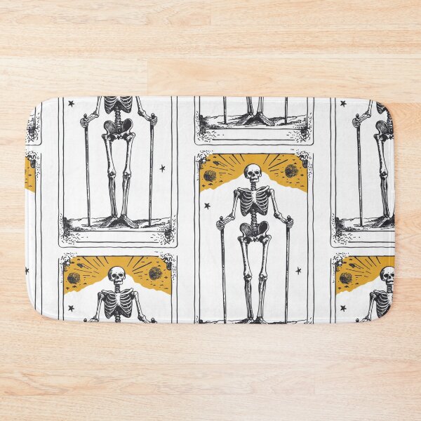 Item preview, Skeleton with walking sticks tarot card designed and sold by MendaciousMina.