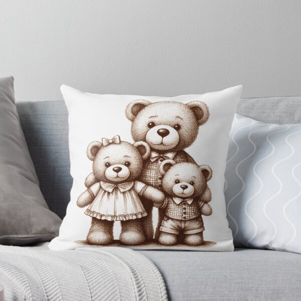 Artikelvorschau, Teddybärfamilie entworfen und verkauft von Tenpaces.