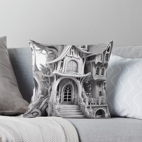 Item preview, Magical Fairy House #27 Coloring Page Pattern  designed and sold by DavidColoring.