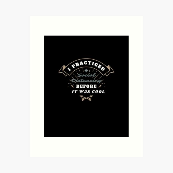 Item preview, Retro Social Distancing Humor Design designed and sold by Zakrytos ★★★★★.