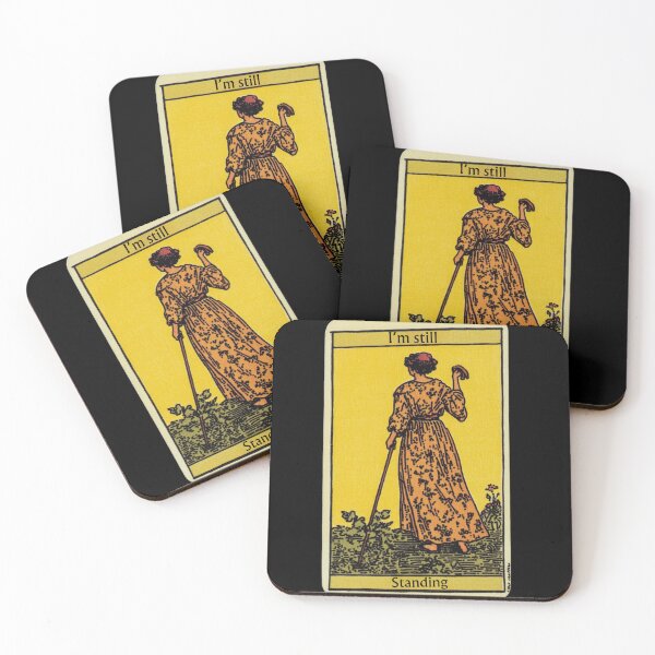 Item preview,  I'm still standing Mobility aid ace tarot card designed and sold by MendaciousMina.