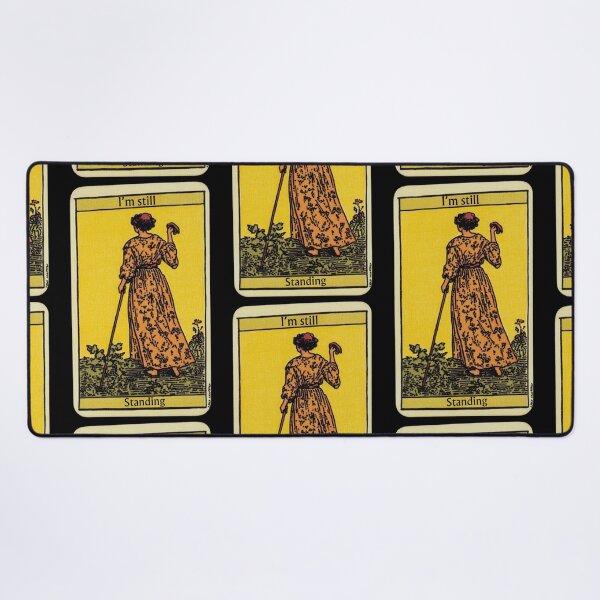 Item preview, I'm still standing Mobility aid ace tarot card designed and sold by MendaciousMina.
