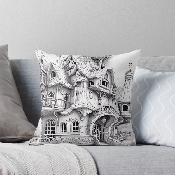 Item preview, Magical Fairy House #29 Coloring Page Pattern  designed and sold by DavidColoring.