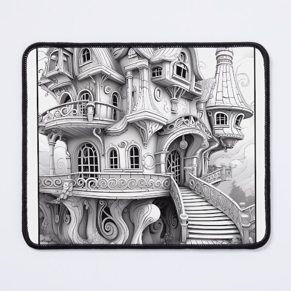 Item preview, Magical Fairy House #29 Coloring Page Pattern  designed and sold by DavidColoring.