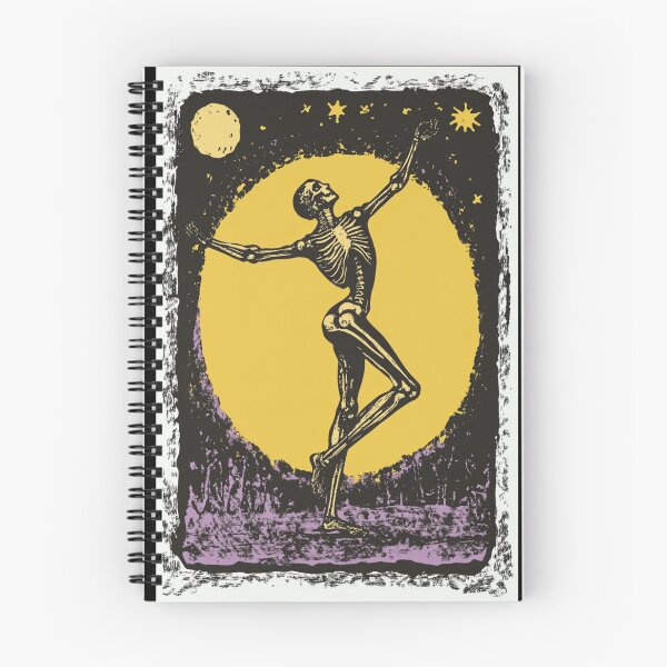 Item preview, Skeleton dancing in the moonlight tarot card designed and sold by MendaciousMina.