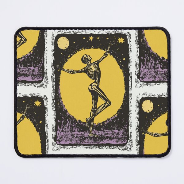 Item preview, Skeleton dancing in the moonlight tarot card designed and sold by MendaciousMina.