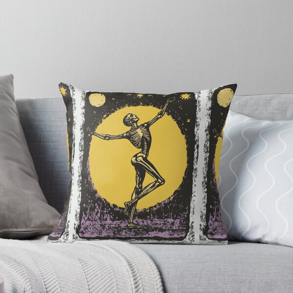 Item preview, Skeleton dancing in the moonlight tarot card designed and sold by MendaciousMina.
