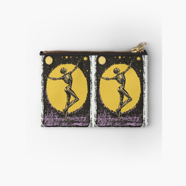 Item preview, Skeleton dancing in the moonlight tarot card designed and sold by MendaciousMina.