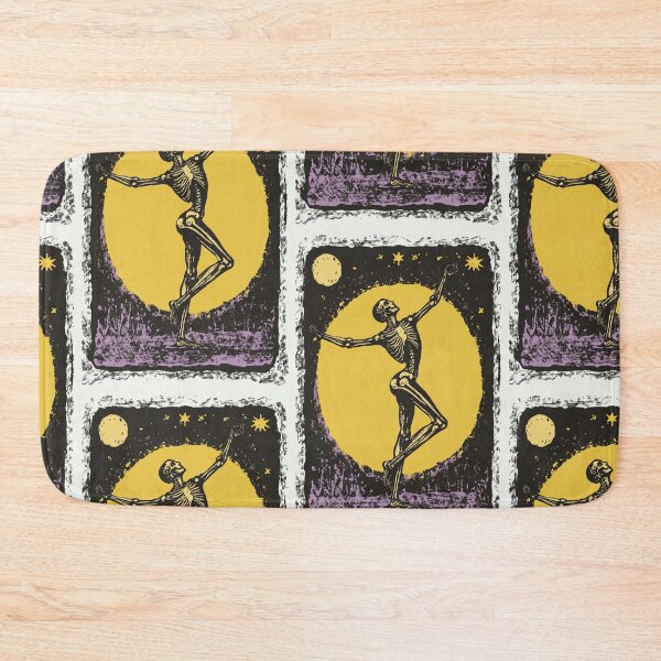 Item preview, Skeleton dancing in the moonlight tarot card designed and sold by MendaciousMina.