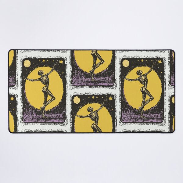 Item preview, Skeleton dancing in the moonlight tarot card designed and sold by MendaciousMina.