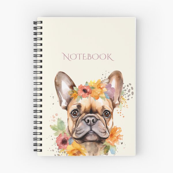 Item preview, French Bull Dog Notebook designed and sold by Double7Designs.