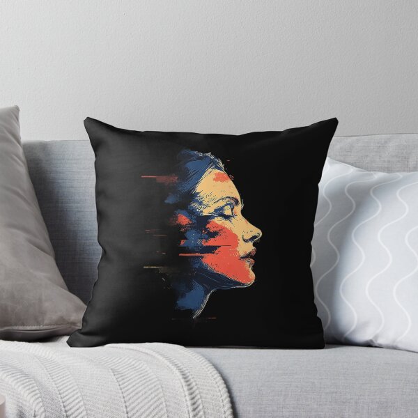 Item preview, Vibrant Abstract Woman: Surreal Paint Splash Art designed and sold by MysticArtisan.