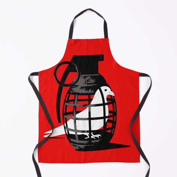 Item preview, Pigeon inside a dark gray/black metal cage shaped like a hand grenade designed and sold by 123ks.