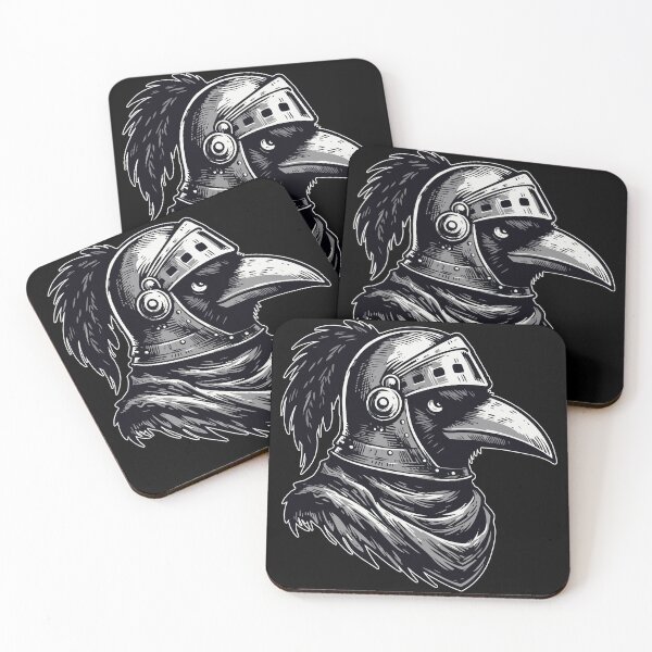 Item preview, Cool Crow Knight Monochromatic designed and sold by TomFrontierArt.