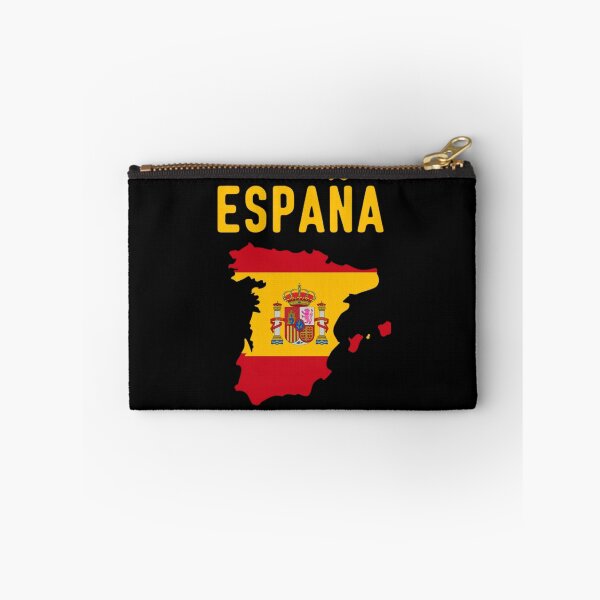 Item preview, Stylized Spain Map with Flag Colors on Black Background – Bold Spanish Pride Design designed and sold by Colorful-Garden.