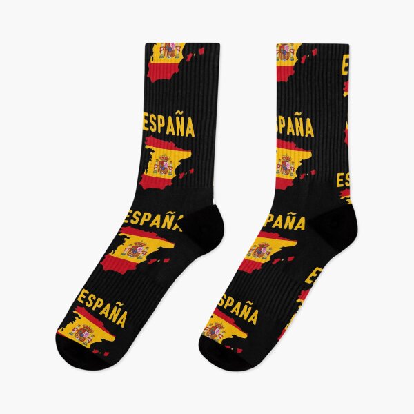 Item preview, Stylized Spain Map with Flag Colors on Black Background – Bold Spanish Pride Design designed and sold by Colorful-Garden.