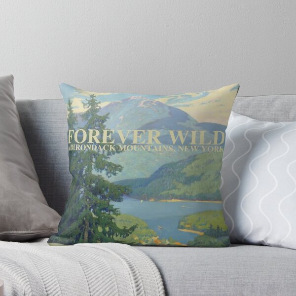 Item preview, Forever Wild Adirondack Mountains, NY - vintage painting designed and sold by YonderAndBeyond.