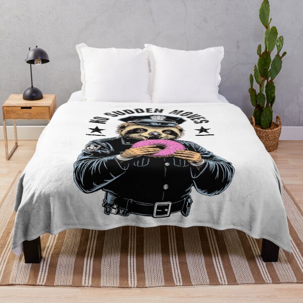 Item preview, Funny Sloth Police Officer Funny Donut No Sudden Moves Cop designed and sold by GrandeDuc.