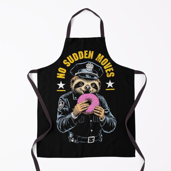 Item preview, Funny Sloth Police Officer Funny Donut No Sudden Moves Cop designed and sold by GrandeDuc.