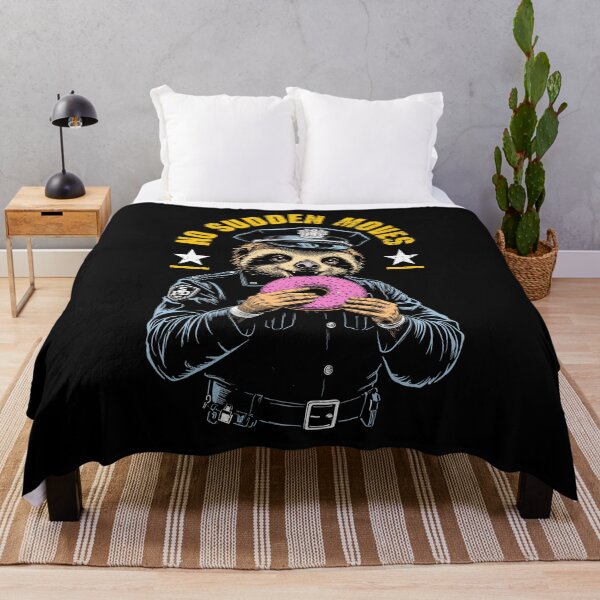 Item preview, Funny Sloth Police Officer Funny Donut No Sudden Moves Cop designed and sold by GrandeDuc.