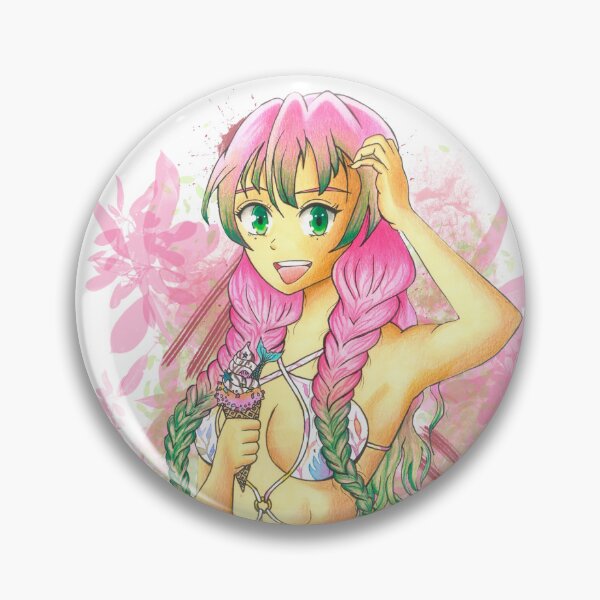 Item preview, Mitsuri Kanroji designed and sold by Noemi Falcó Ilustraciones.