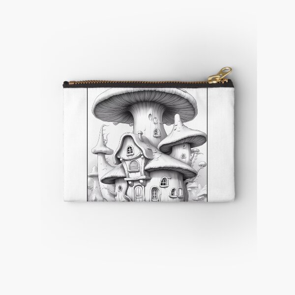 Item preview, Magical Mushroom House #9 Coloring Page Pattern  designed and sold by DavidColoring.