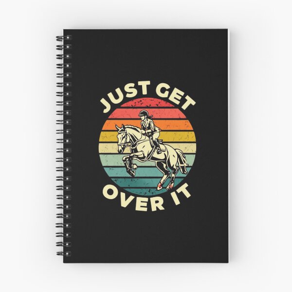 Item preview, "Just Get Over It" Horse Jumping T-Shirt – Equestrian Vaulting & Horse Riding Gift designed and sold by Colorful-Garden.
