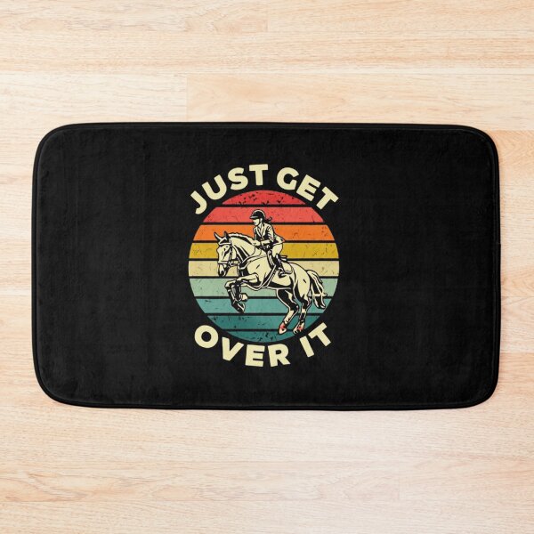 Item preview, "Just Get Over It" Horse Jumping T-Shirt – Equestrian Vaulting & Horse Riding Gift designed and sold by Colorful-Garden.