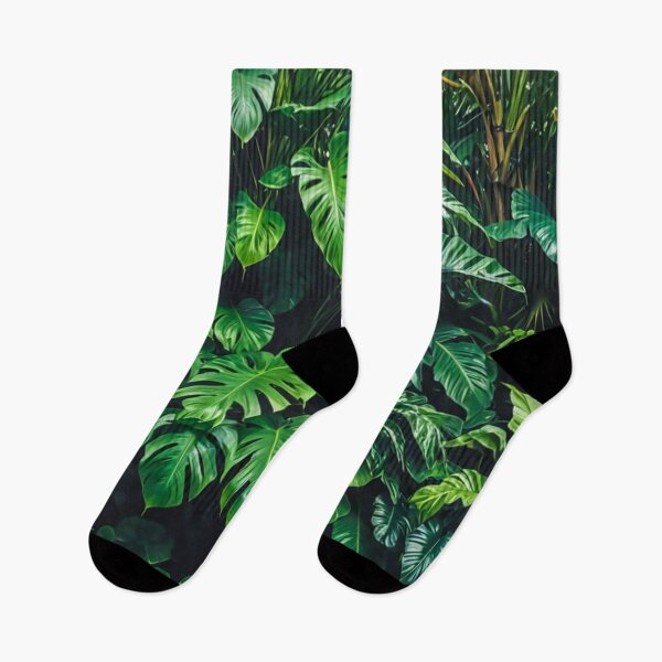 Artikelvorschau, Monstera – Ästhetisches Laub tropischer Pflanzen – Grünpflanzen – Frische, dichte Pflanzen – Vegetation nach Regen entworfen und verkauft von MyArt23.