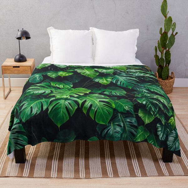 Item preview, Monstera - Aesthetic Tropical Plants Foliage - Greenery - Fresh Dense Plants - Vegetation After Rain designed and sold by MyArt23.